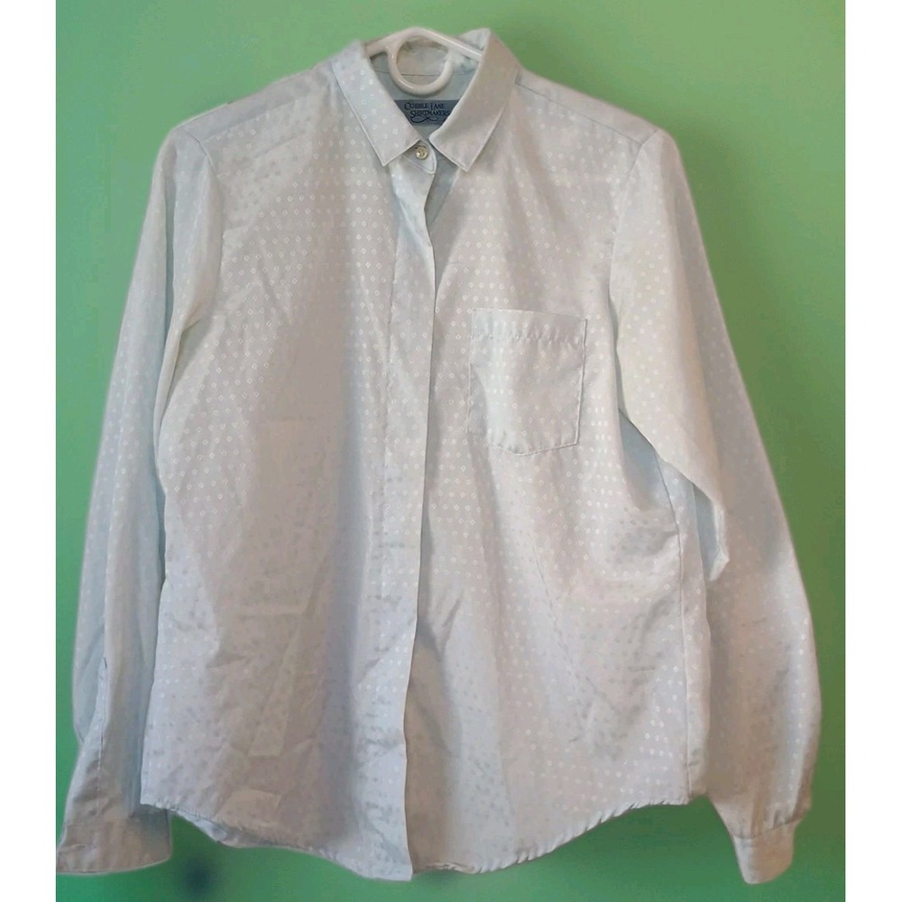 Cobble Lane Shirtmakers  Long Sleeve Blouse Top Shirt  Women's‎ Sz 12 Pistachio